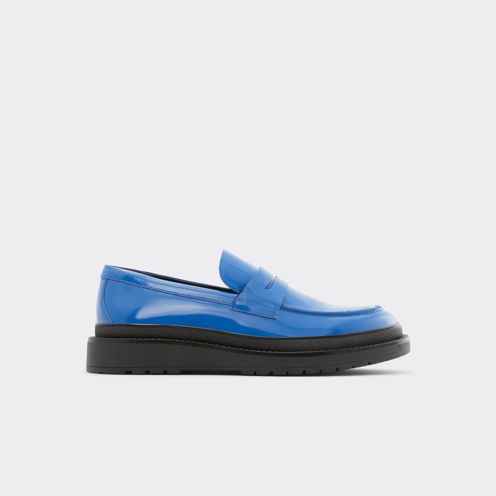 Aldo Kerouac Men’s Loafers, Blue, size 8.